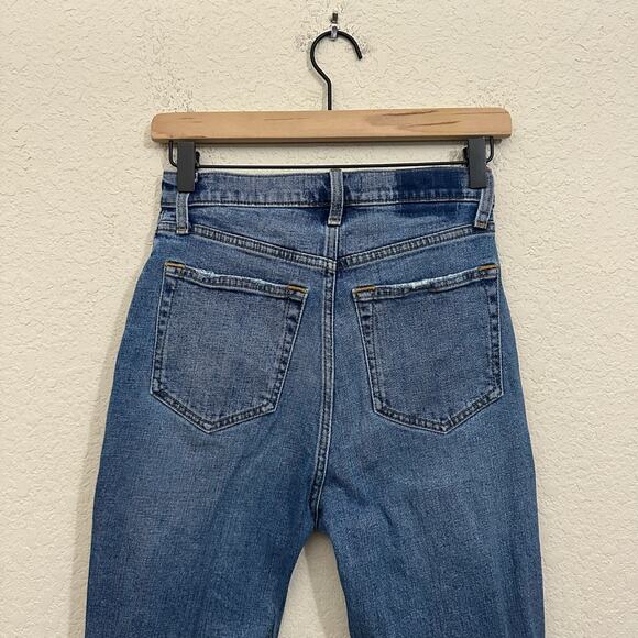 ABERCROMBIE & FITCH The Ankle Straight Jeans Blue Ultra HR Curve Love - Picture 6 of 13